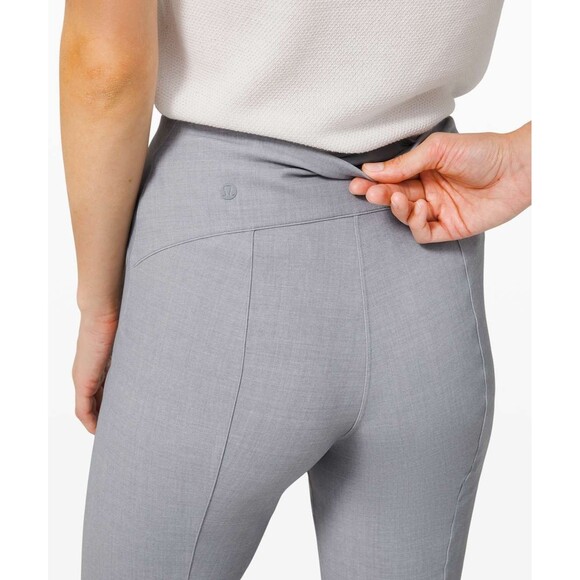 Lululemon Here to There High-Rise 7/8 Pant Crosshatch Texture Magnet Grey Size 6 - Picture 4 of 10